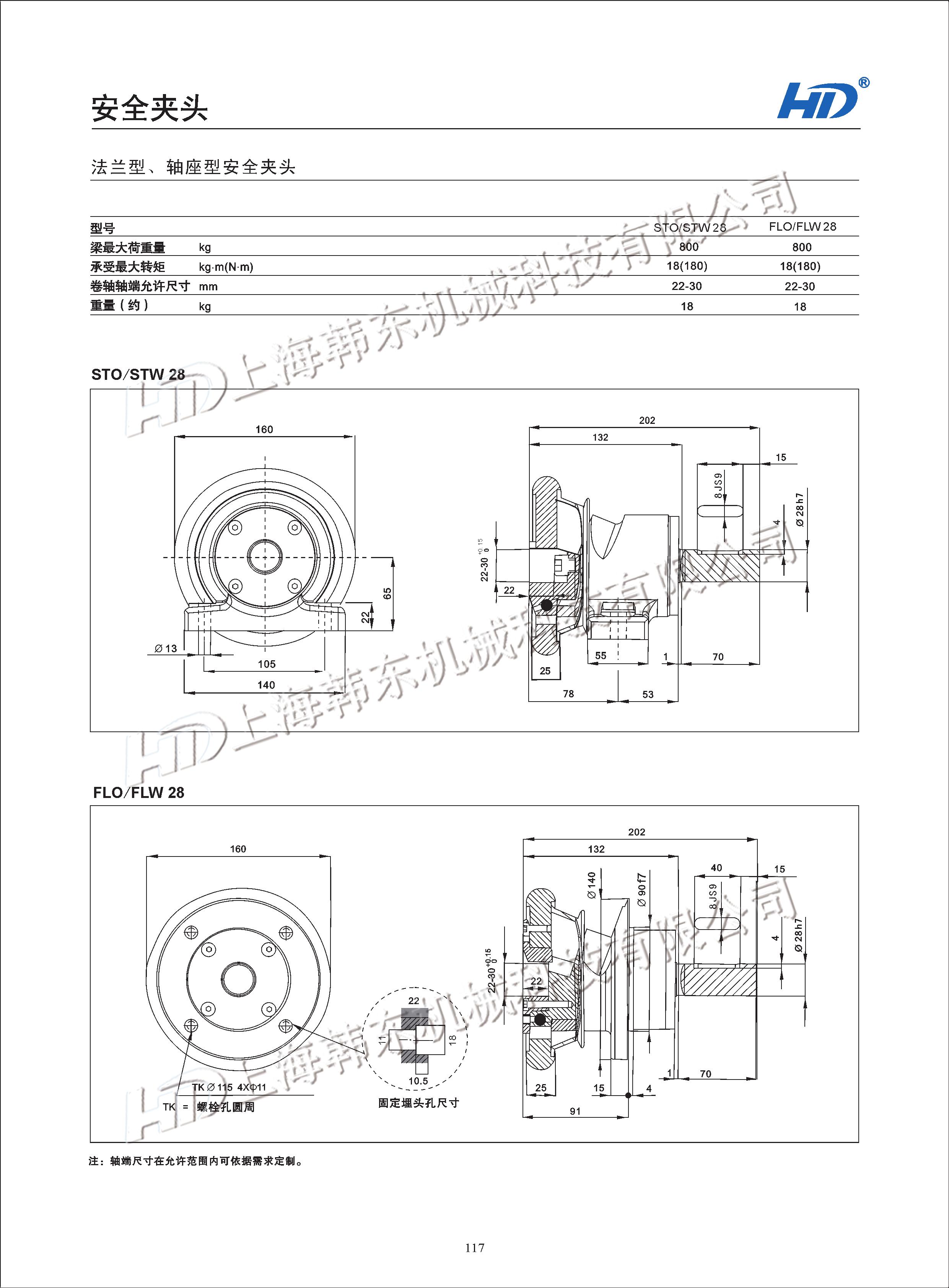 手動(dòng)安全夾頭STO/STW28參數(shù) 手動(dòng)安全夾頭